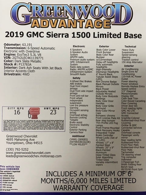 2019 GMC Sierra 1500 Limited Base
